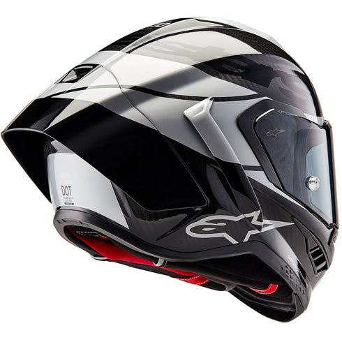 Casco ALPINESTARS Supertech R10 Element Black Carbon / Silver / Black